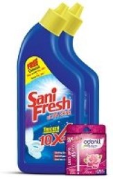  Dabur Sanifresh Shine - 500 ml (Pack of 2) With Free Odonil Air Freshner 